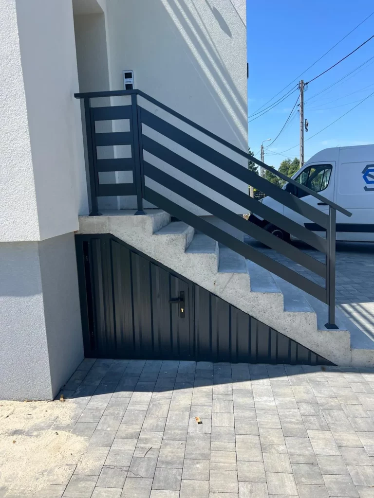 Balustrady stalowe malowane proszkowo